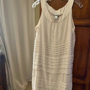 H & M Women's sleeveless pleated mini dress sz12